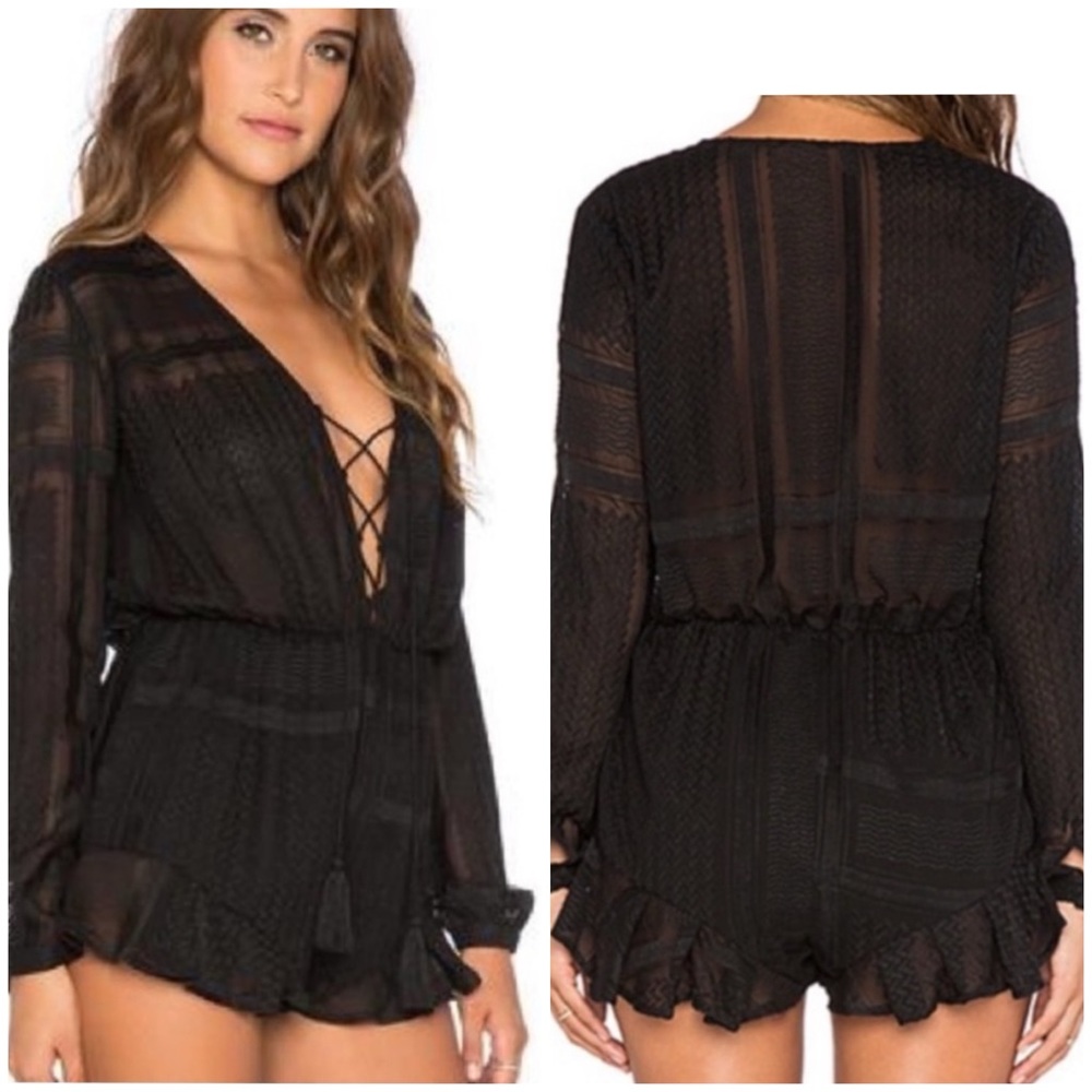 The Jetset Diaries Casablanca Romper In Black Size S